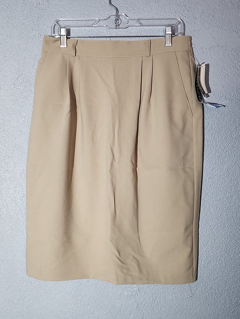 Briggs New York Tan Pencil Skirt